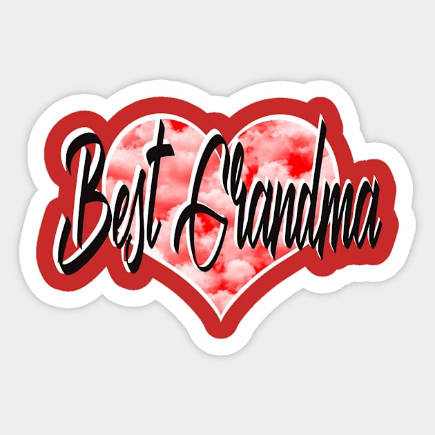 Best Grandma T shirt Grandma is the Best, retro nanna Sticker by Jakavonis